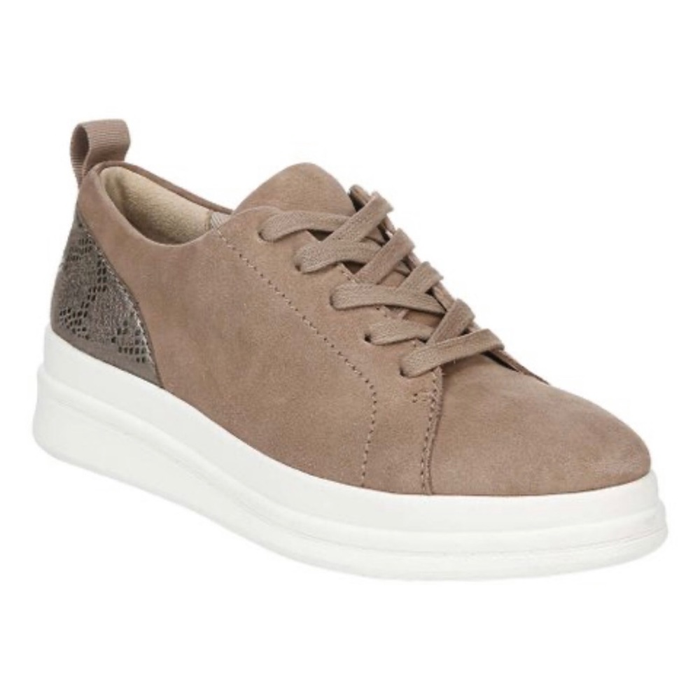 Naturalized Size 9 Tiramisu Snake Accent Yarina Suede Sneakers
